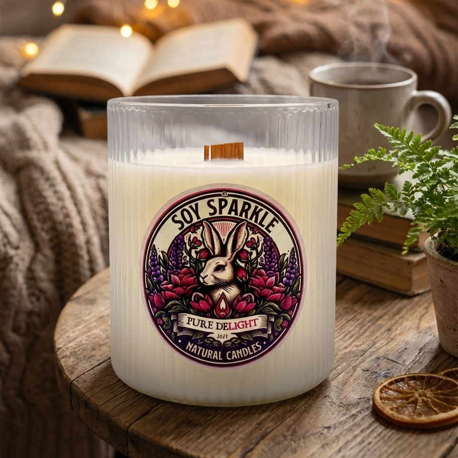 Roter Mond – Premium Soja-Duftkerze – Classic Edition