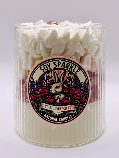 Crème au Nougat – Premium Soja-Duftkerze – Crème Edition