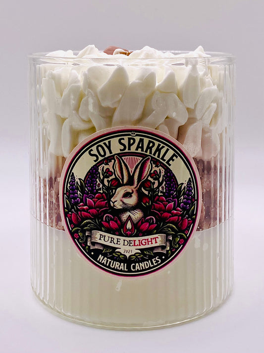 Crème au Nougat – Premium Soja-Duftkerze – Crème Edition