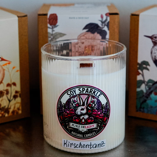 Kirschentanz – Premium Soja-Duftkerze – Classic Edition